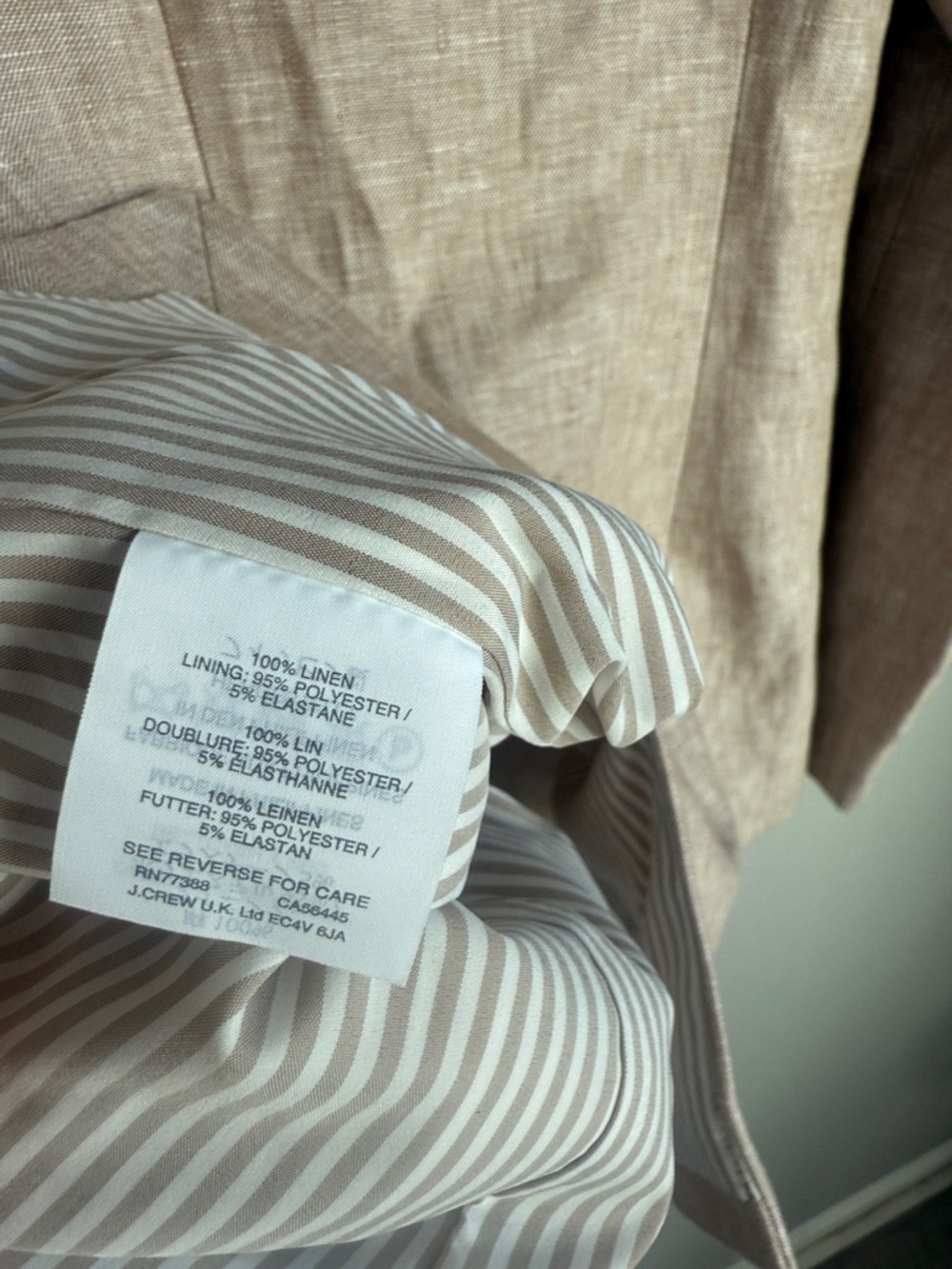 NEW J. Crew Rhodes linen blazer 2 - Picture 8 of 10